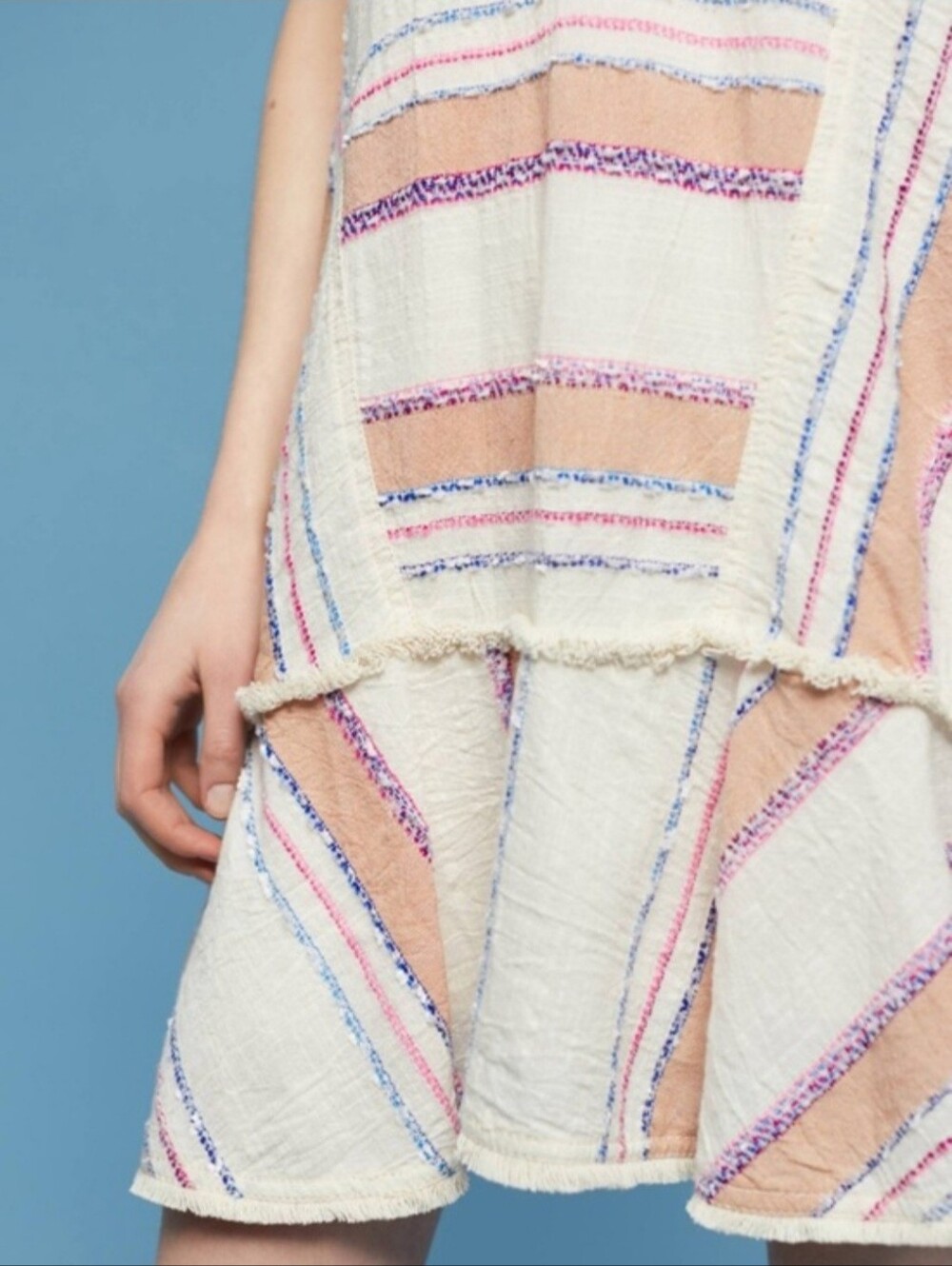 Anthropologie Holding Horses Elira Striped Dress Bohemian Women's Medium M EUC - Picture 4 of 16